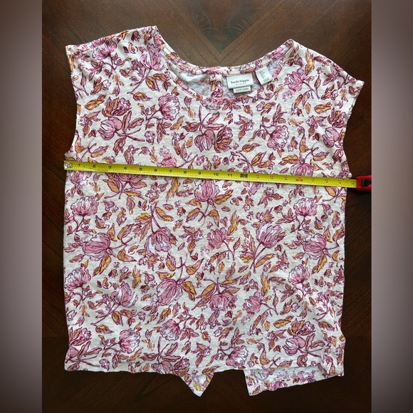 HAUTE HIPPIE Floral Print Women's Top size L 100% LINEN - Picture 5 of 5